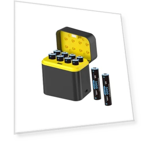 AA Lithium Battery Charger with Smart Case and Type-C Fast Charging — Chargers, Value Vault