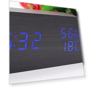 Digital Wooden Clock — Clocks, Fashionable bags
