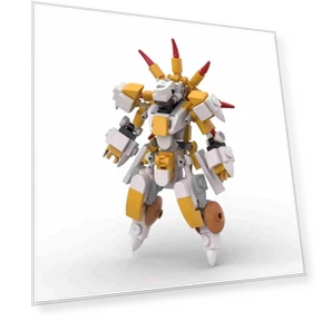 Exoskeleton Mech Building Blocks Small Particles Miniature Battle Robot Assembly Model — Construction Kits, Focus on toys