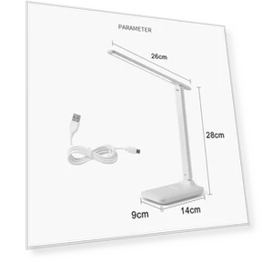 Eye Protection Desk Lamp with Touch Dimming and Charging — Study & Desk Lighting, KaiSai