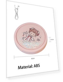 Foldable USB Rechargeable Touch Screen Smart Mirror — Compact & Travel, Taimu