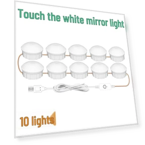 Hollywood LED Touch Dimmable Makeup Mirror — LED Strips, QISHI
