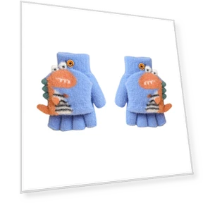 Knit Cute Dinosaur Stylish Mittens for Cold Weather — Gloves & Mittens, BONBON TOKYO