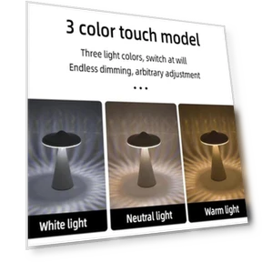 LED Desk Lamp with Color Changing Night Light — Reading Lights, LIUXING