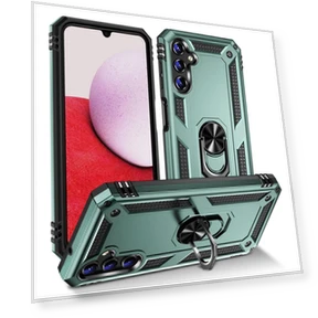 Military Grade Shockproof Phone Case with Ring Kickstand — Bumpers, Smartwatch 2025