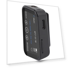 Portable MP3 Player with Clip — Compact Audio Players, mfySpace