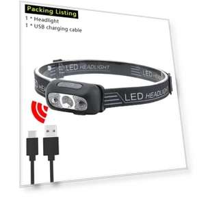Rechargeable LED Headlamp with Sensor — Headlamps, Homeware Essentials