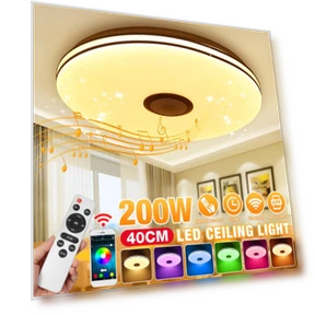 RGB Dimmable Ceiling Light with Music Sync — Overhead Lighting, Ideal World