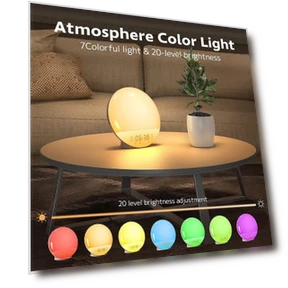 Smart Alarm Clock with Sunrise Simulation — Alarm, HomeHarmony