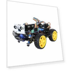 Smart Car Kit with Line Following and Obstacle Avoidance — Robotics Foundations, HomeAssistant