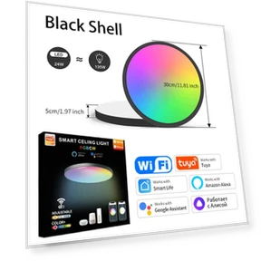 Smart Ceiling Light with Dimming and Color Changing — Overhead Lighting, Your Department Home