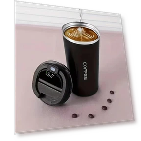 Smart Coffee Cup with Temperature Display — Travel Mugs & Tumblers, Home Of Auto Parts