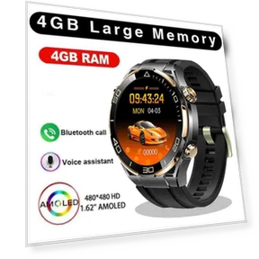 Smart Watch for Men with 4GB Memory, Fitness Tracker, NFC, Bluetooth Calling — Smartwatches, Zodvboz