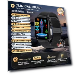Smart Watch with ECG, Blood Pressure, and Health AI — Smartwatches, QLY Online