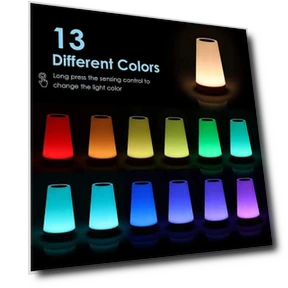 Table Lamp with RGB Night Light — Study & Desk Lighting, Home Of Auto Parts