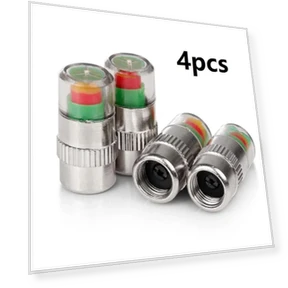 Tire Pressure Indicator Caps — Pressure Gauges, Various