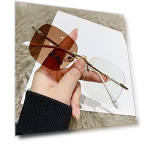 Ultralight Simple Frameless Blue Light Blocking Glasses — Blue Light Glasses, Binchi