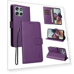 Wallet Case with Strap RFID Blocking Leather Stand Phone Cover — Flip Cases, Smartwatch 2025