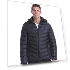 Winter USB-Powered Heated Cotton Puffer Jacket — Base Layers, HEROBIKER