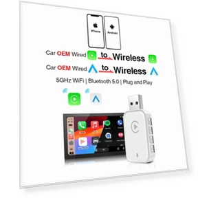 Wireless CarPlay and Android Auto Smart Adapter — Stereo Receivers, Your Customized Mall