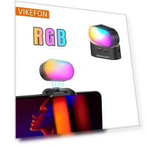 3-Axis Handheld Stabilizer with Wireless Charger and LED Light — Steady Shots, Aochuan