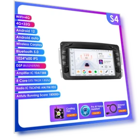 7-inch AI Smart Car Stereo with Wireless CarPlay and Android Auto — Stereo Receivers, OSSURET