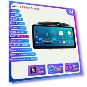 9-inch Android Auto CarPlay Multimedia Video Player GPS Navigation Unit — In-Dash, Hizpo