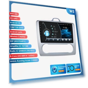 Android Car Radio with GPS Navigation and CarPlay — In-Dash, Hizpo