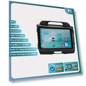 Android Car Radio with Voice Control and GPS — In-Dash, OSSURET