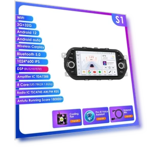 Android Car Stereo with GPS and Wireless CarPlay — In-Dash, Hizpo