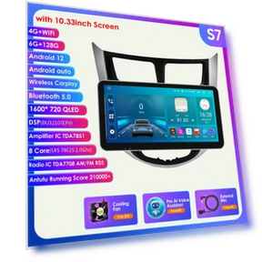 Android Car Stereo with Intelligent Screen, Multimedia Player, Navigation, GPS, 4G, DSP — Car Installation Essentials, Hizpo