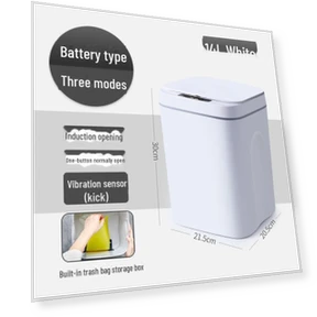 Automatic Deodorizing Trash Can — Kitchen Cans, DAISHU