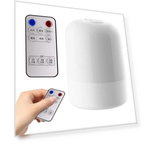 Bedside Lamp with Adjustable Brightness, Digital Clock, Sleep Light, Bedroom Decor, Touch Night Light, Kids Room — Desk & Table Lighting, Zhonghefu