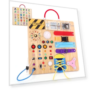 Busy Board Montessori Toy — Infant & Early Childhood Playthings, LTONLINE