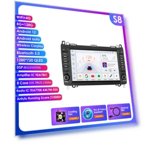 Car Stereo with Wireless CarPlay and Android Auto — In-Dash, OSSURET