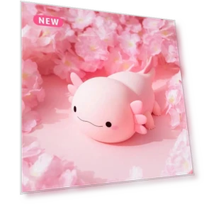 Cute Axolotl Night Light — Study & Desk Lighting, Sole Street