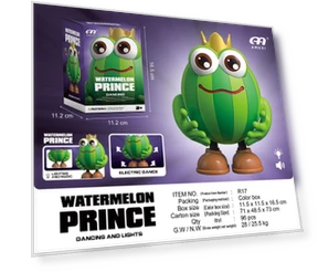 Dancing Iron Man TikTok Toy: Musical Glowing Robot for Kids Basic — Interactive Figures & Robots, Shopping Party