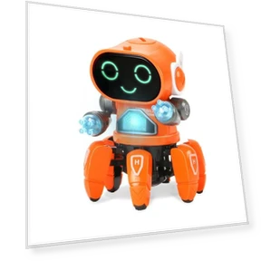 Dancing Robot Pet with LED Lights and Remote Control — Interactive Figures & Robots, Best Life 888