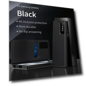 Flip Case with Card Pocket and Smart View Window — Basic Cases, Samsung