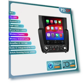 Intelligent Multimedia Video Player GPS Carplay 2Din Android Car Stereo — In-Dash, OSSURET