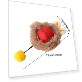 Interactive Cat Toy Ball with Tail — Cat Playthings, Pawly