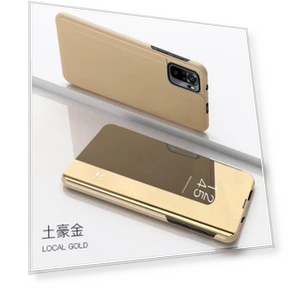 Leather Smart Mirror Flip Stand Case — Flip Cases, Xiaomi