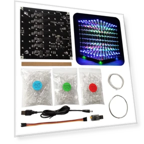 LED Cube DIY Electronic Kit — Dot Matrix Modules, iCubeSmart