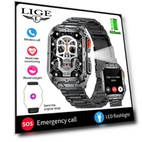 LED Flashlight Smart Watch for Men — Smartwatches, LIGE