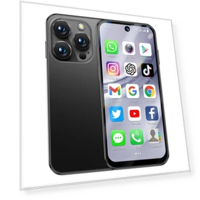 Mini 4G Smartphone with 3.88-inch IPS Screen, Android 12, 4GB RAM, Dual SIM, Face ID — Mobile Devices & Accessories, SOYES