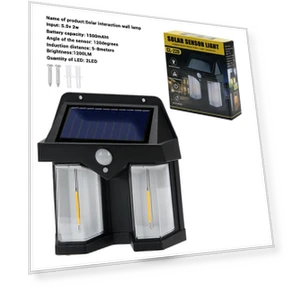 Outdoor Solar LED Wall Light with Motion Sensor — Street Lighting, Marathon