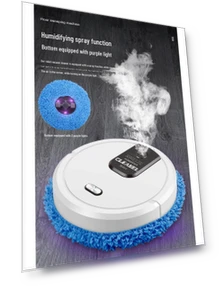 Quiet Robot Vacuum and Mop 3-in-1 — Smart Cleaning Robots, ToolCraft