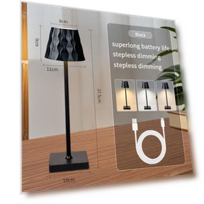 Rechargeable Touch Desk Lamp with 3 Colors — Desk & Table Lighting, Your Department Home