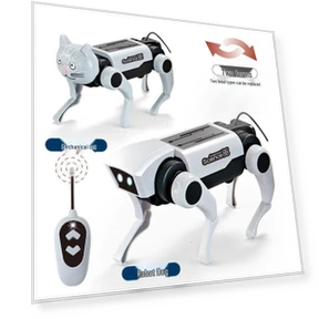 Robot Dog with Remote Control and Solar Power — Interactive Figures & Robots, CreativeCorner