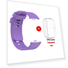 Silicone Watch Strap with Screen Protector and Protective Case — Smartwatches, Xiaomi